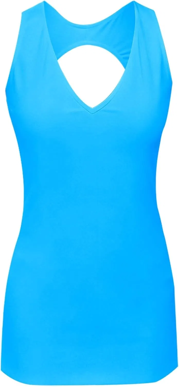Женский танкини-комплект с мягкими чашками, Classic, Sky Blue — фото 4