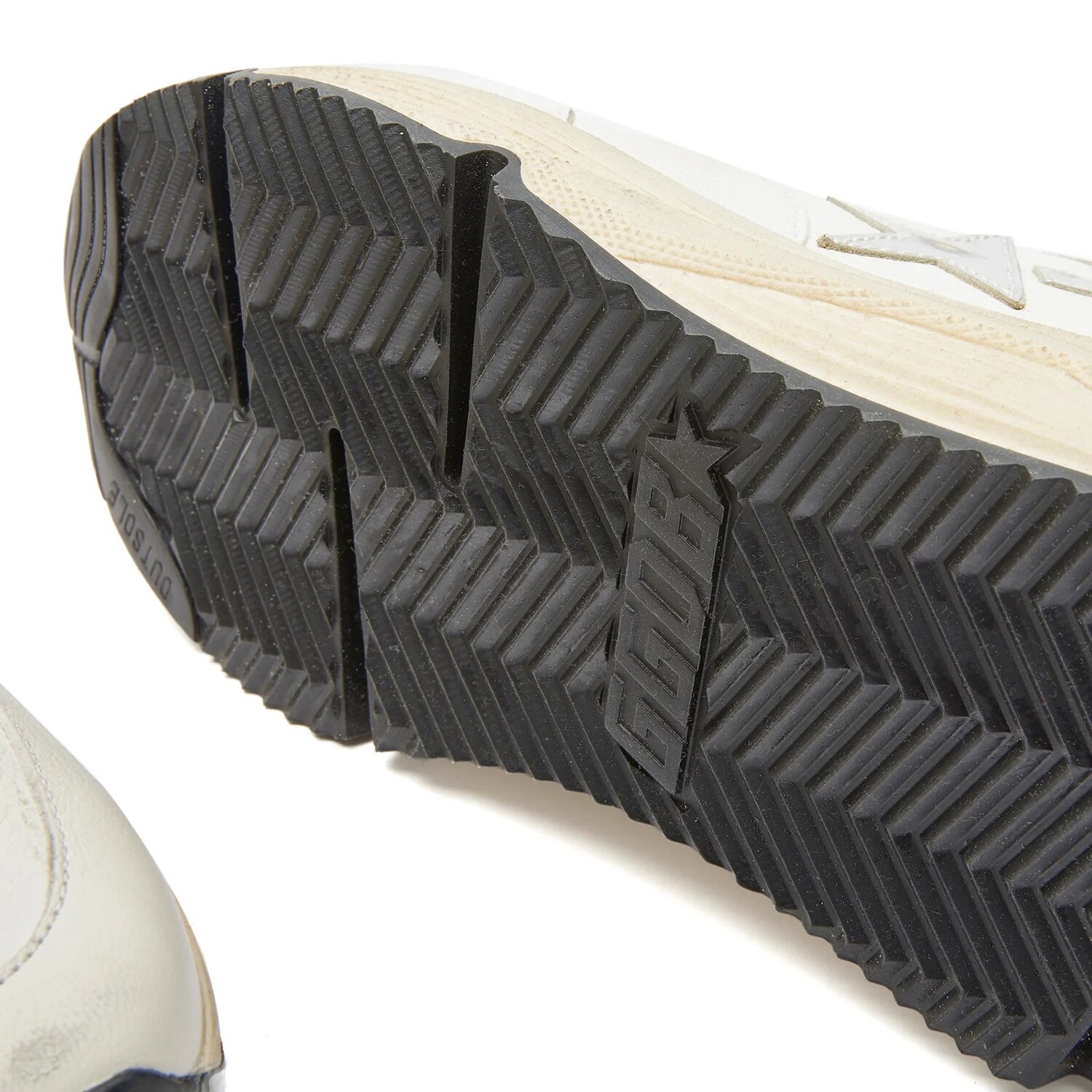Кроссовки Golden Goose Running Dad Leather, бежевый — фото 3