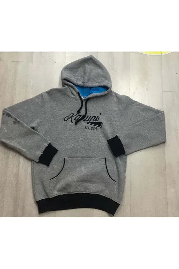 Детская толстовка для девочек с капюшоном с принтом Legal Social High School Sweat Başak Çocuk Giyim, Gray