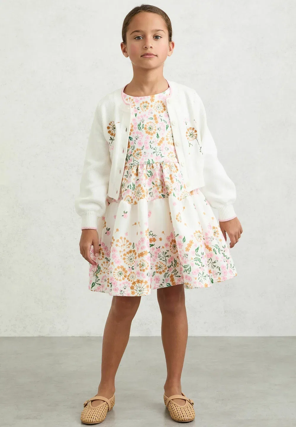 Кардиган Ellie с цветочной вышивкой Reiss, Ivory