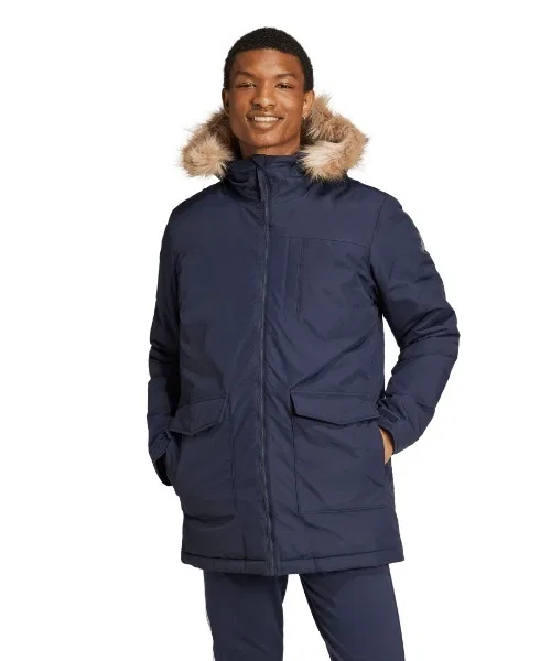 Мужской худи с длинным рукавом с флисовой подкладкой, модель Paveric Adidas, Navy