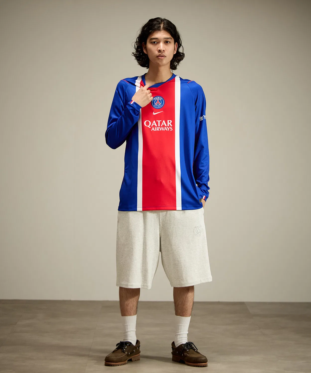 Мужская футболка с длинным рукавомPSG M NK DF JSY LS STAD HM NIKE, Navy — фото 4