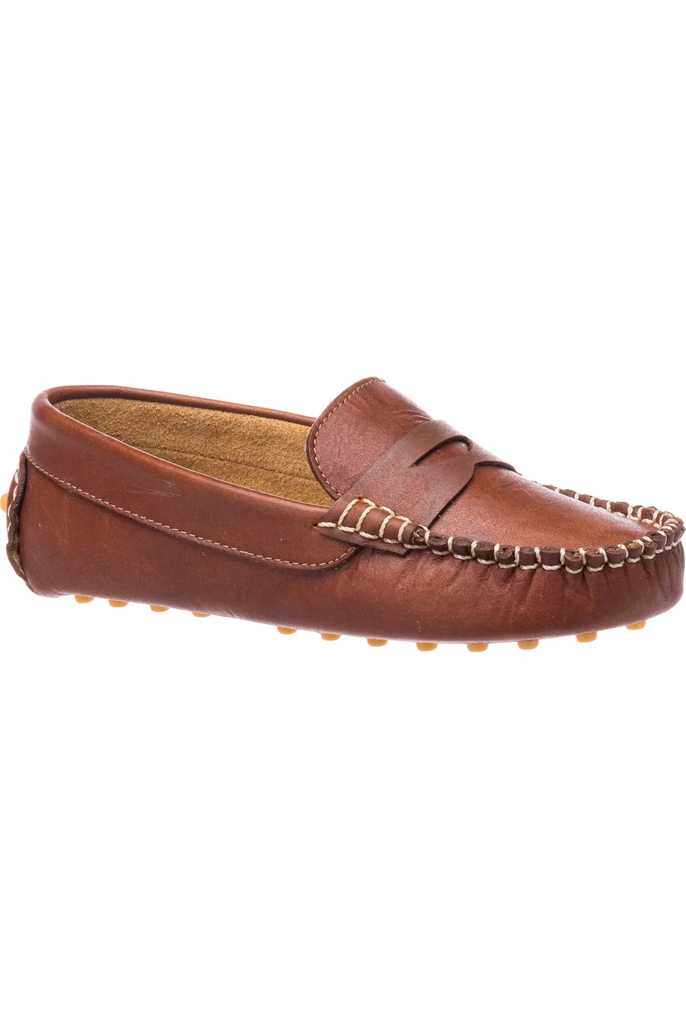 Детские лоферы slip-on кожаные Logan Driver Elephantito, Natural