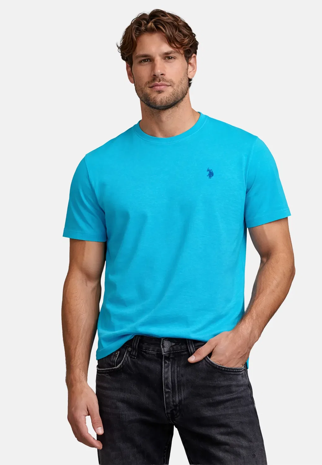 Мужская футболка с логотипом P-030 U.S. Polo Assn., Ocean Blue