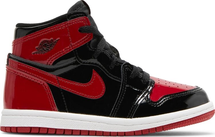 

Кроссовки Air Jordan 1 Retro High OG TD Patent Bred, красный
