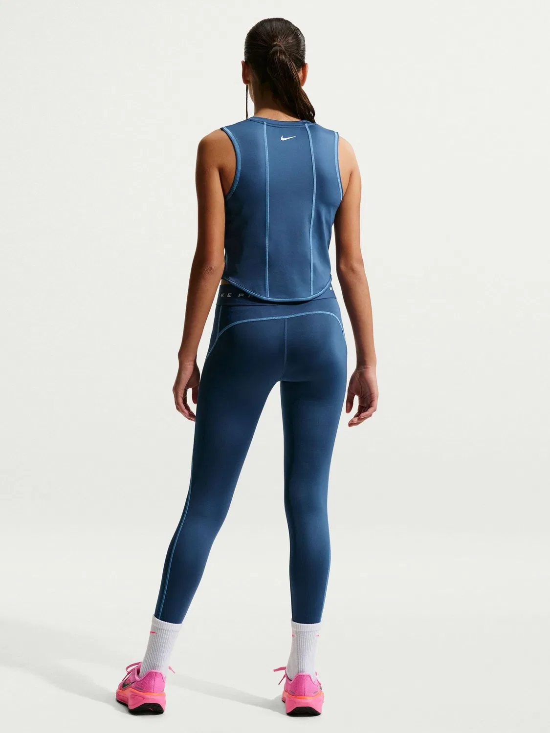 Леггинсы для девочек Nike Pro Dri-FIT, Mystic Navy — фото 2