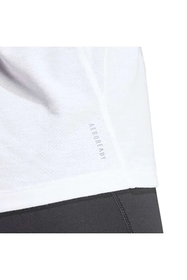 Женская футболка спортивная с коротким рукавом Adidas, White — фото 4
