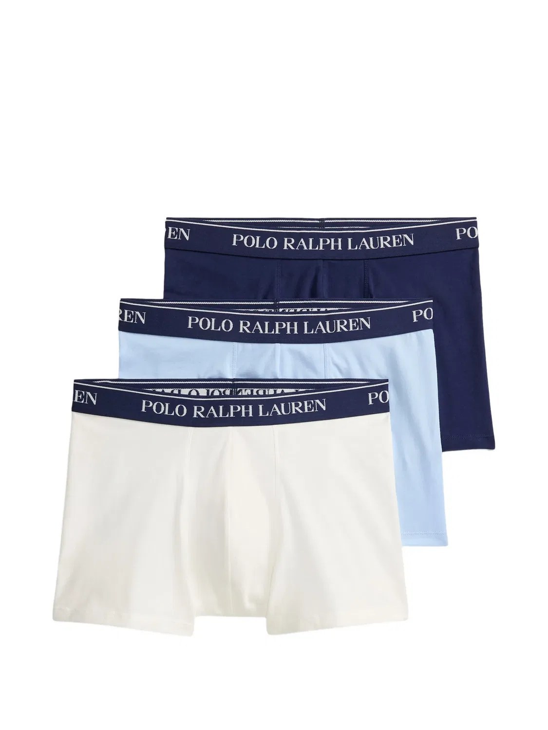 Боксеры с логотипом на поясе, набор 3 шт Polo Ralph Lauren, синий