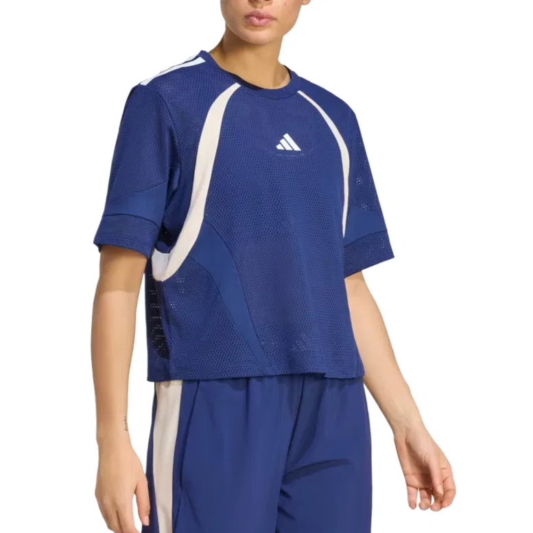 Женская футболка свободного кроя Adidas, Dark Blue — фото 3
