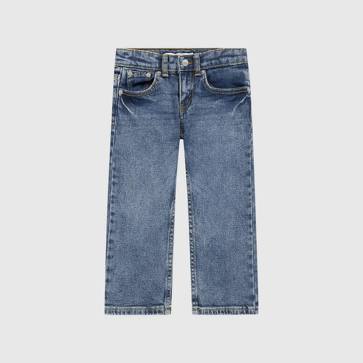 Джинсы прямого кроя свободного кроя 555 для мальчиков 2T-4T Levi's, Burbank - Medium Wash