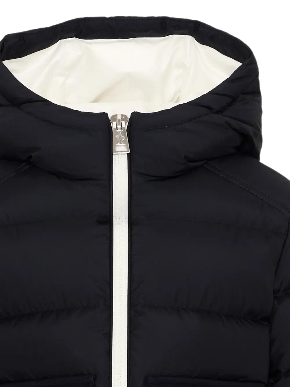 Куртка с капюшоном и наполнителем Moncler Enfant, синий — фото 4