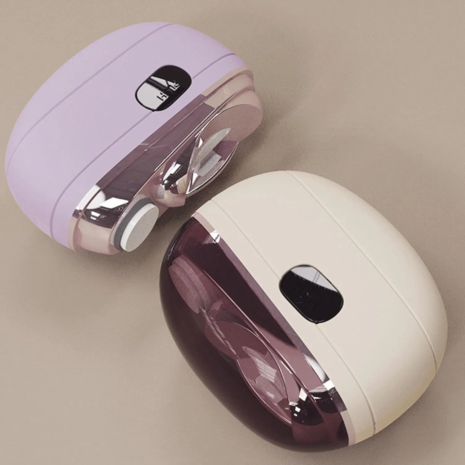 Электрические кусачки для ногтей 4-в-1 с LED-подсветкой Generic, Violett