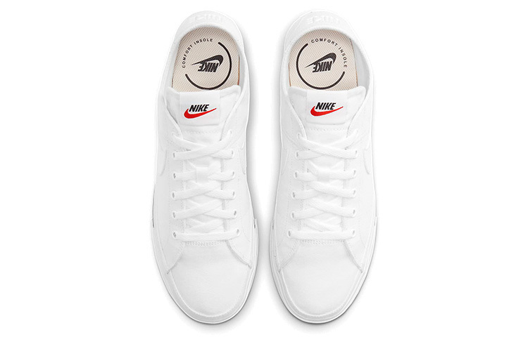 Кроссовки Nike Court Legacy Canvas, белый/черный — фото 4