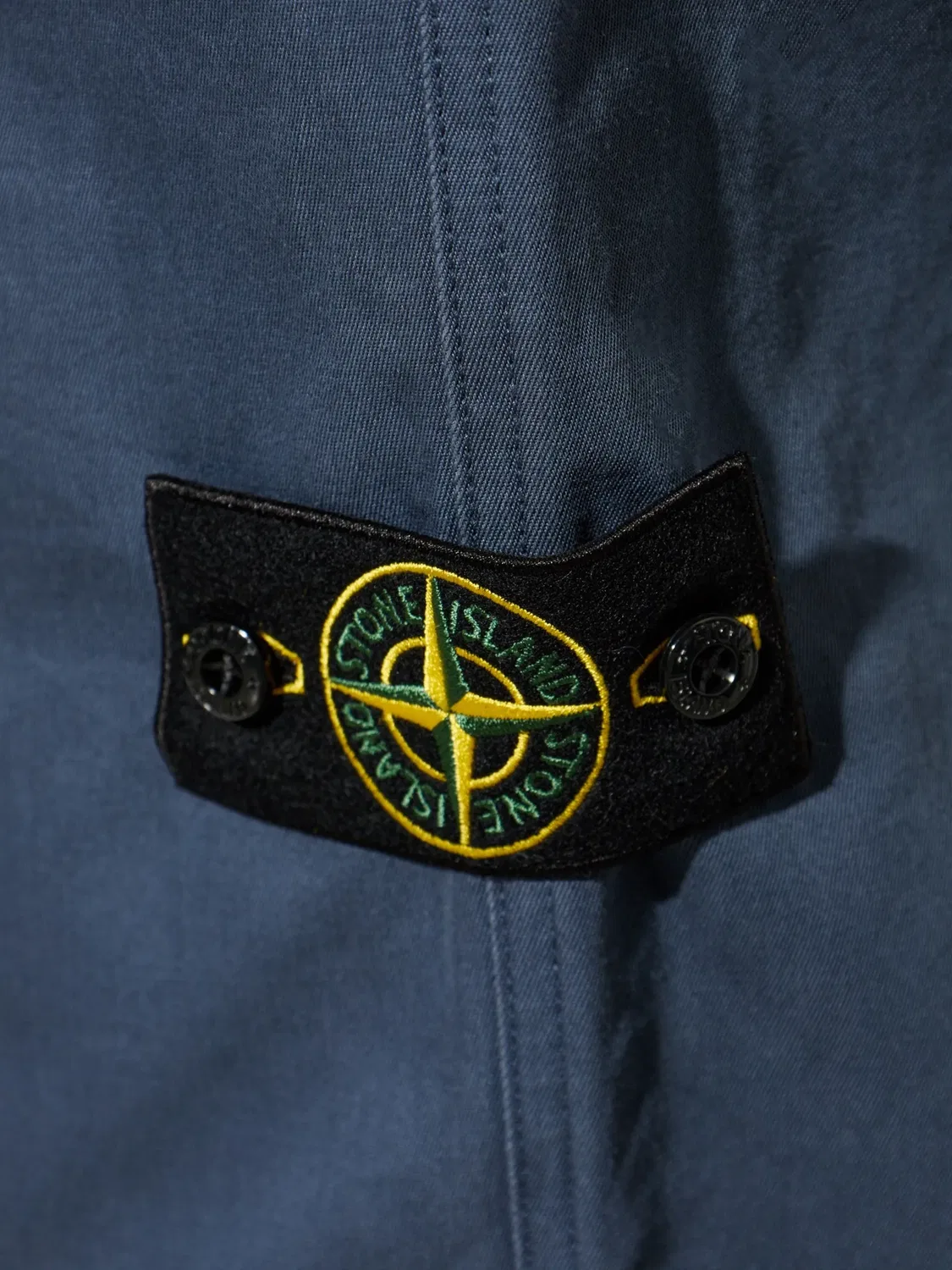 Хлопковые брюки, синие Stone Island, синий — фото 2