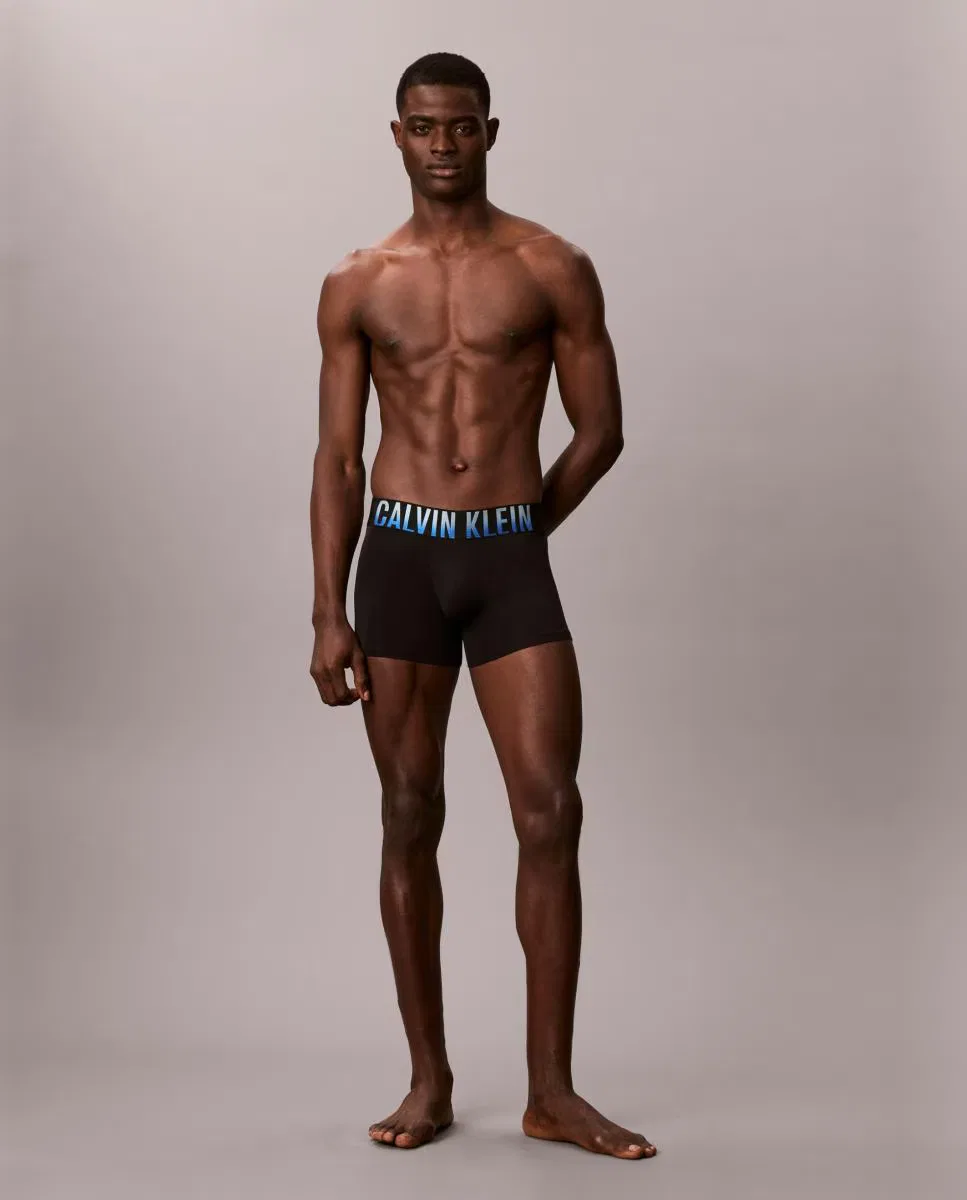 Комплект из 3 длинных боксерских трусов - Calvin Klein - черные — фото 3