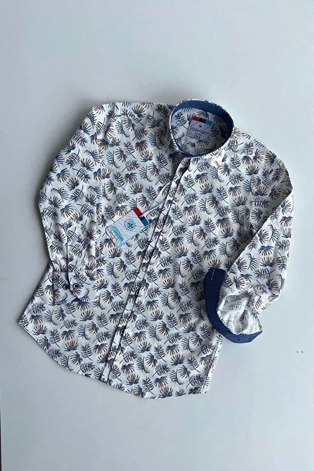 Детская рубашка для мальчиков с принтом Louis Kids, Nude Color