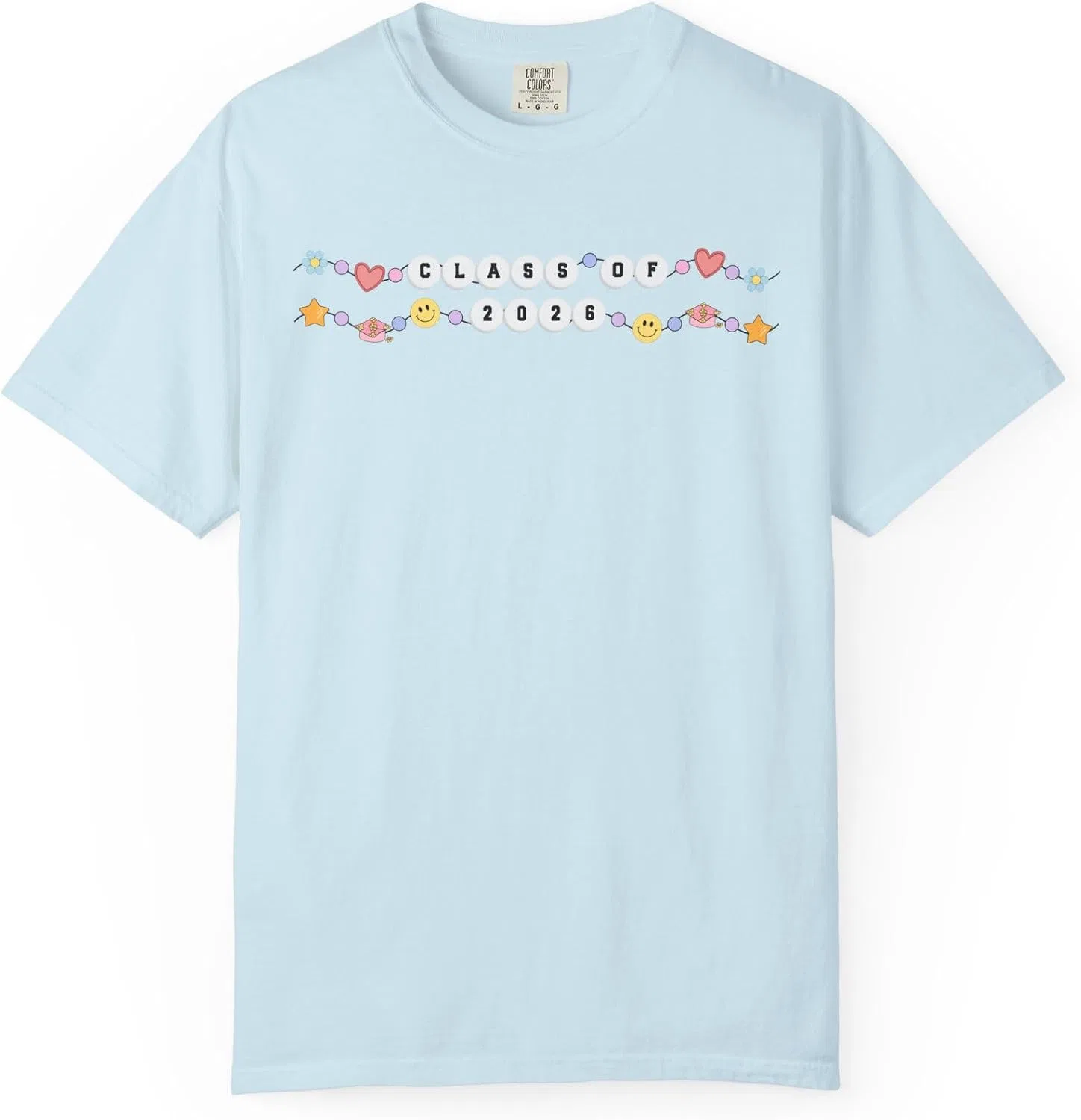 Мужская футболка с принтом Friendship Bracelet Comfort Colors 1717, Chambray