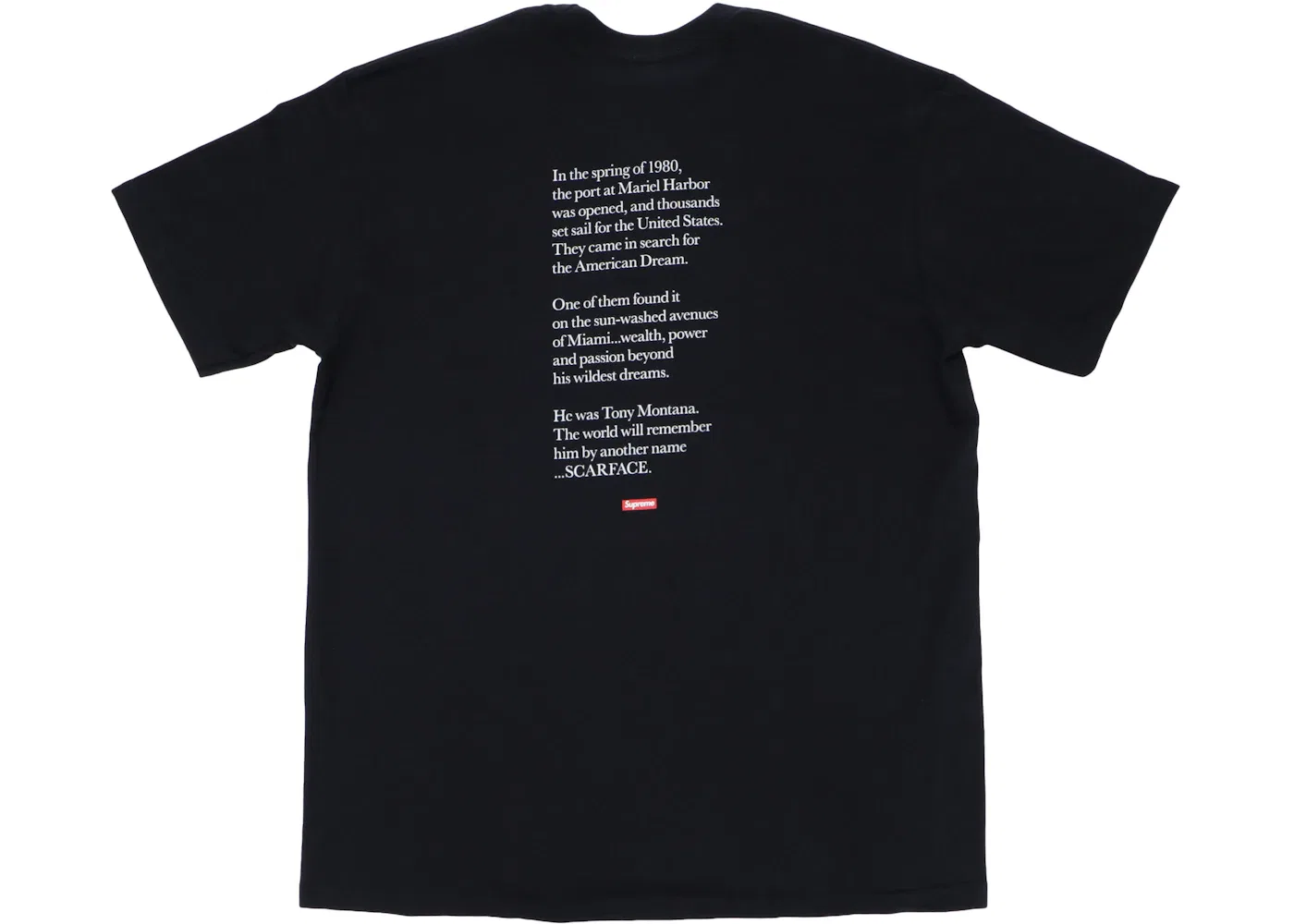 Мужская футболка с принтом Scarface Split Supreme, Black — фото 2