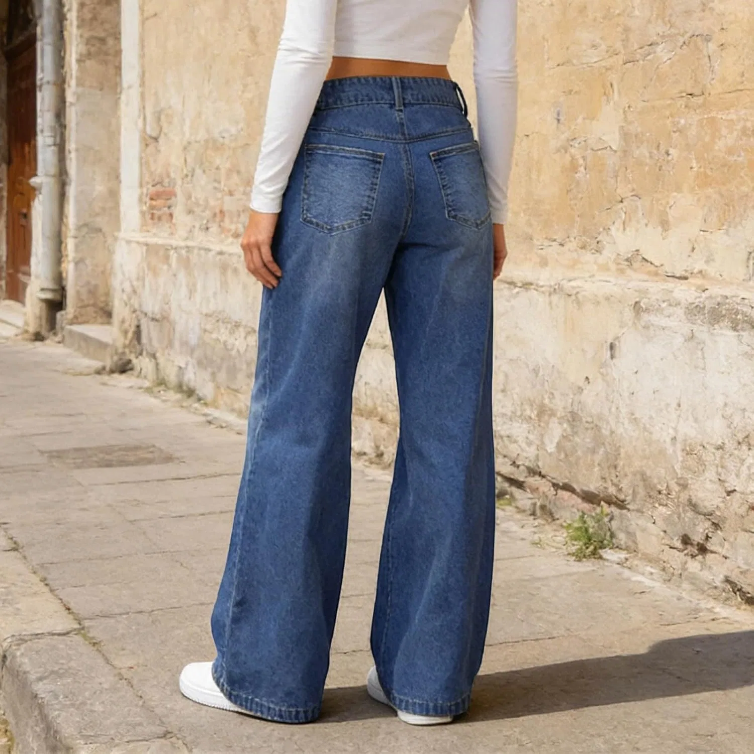 Джинсы свободные, Barrel Jeans, черный — фото 3