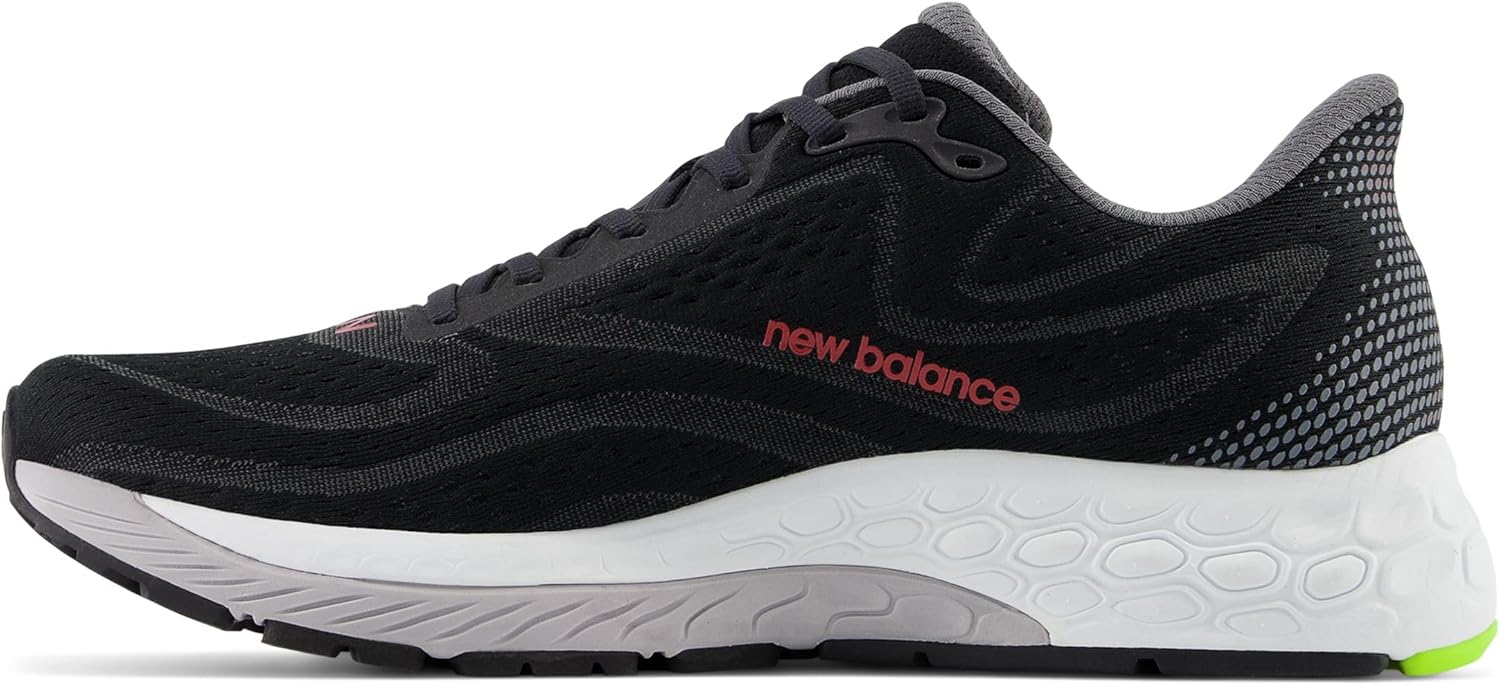 Мужские кроссовки для бега New Balance Fresh Foam X 880 V13, черный/красный — фото 4