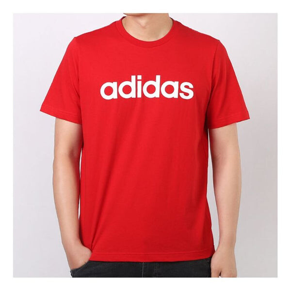 

Футболка men's neo alphabet logo short sleeve red t-shirt Adidas, красный