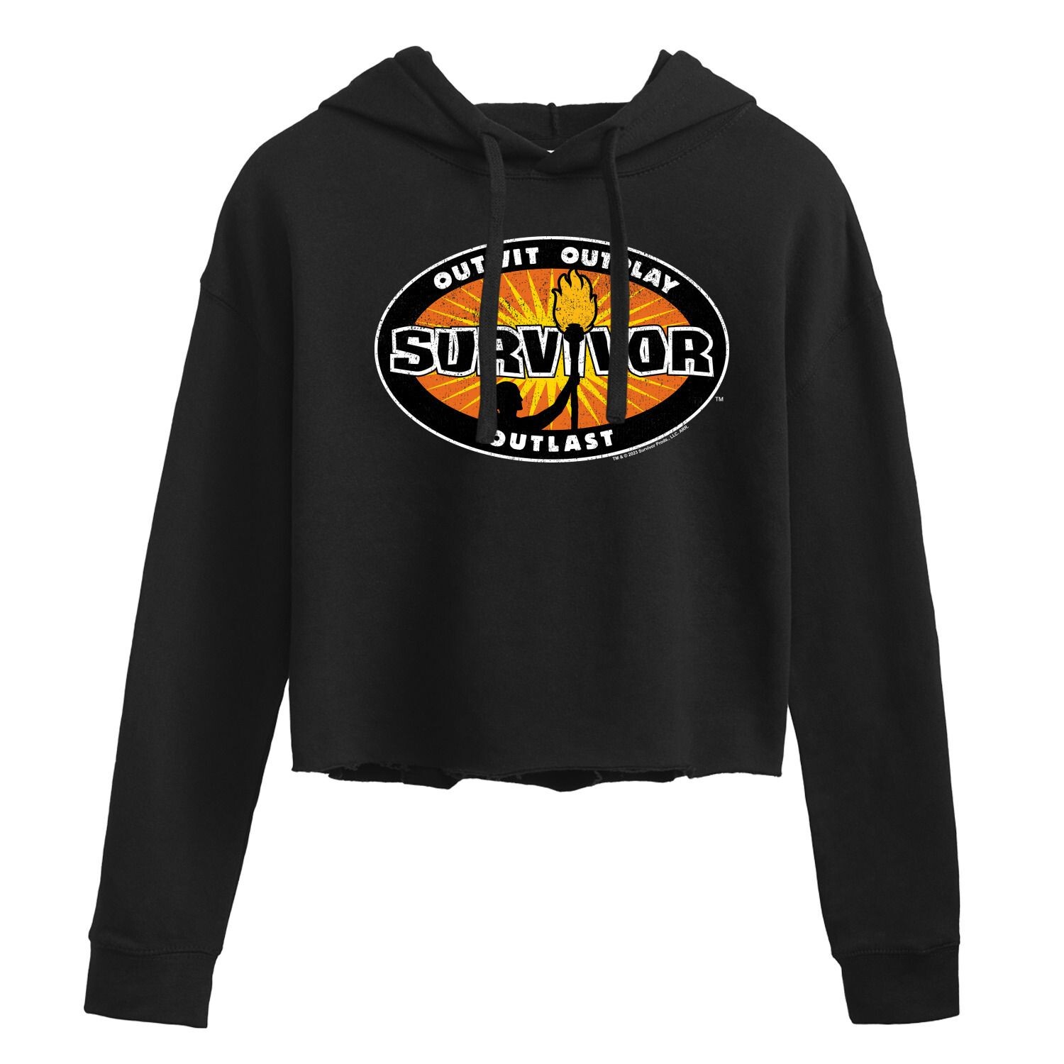 

Укороченная худи с логотипом Juniors' Survivor Licensed Character, черный