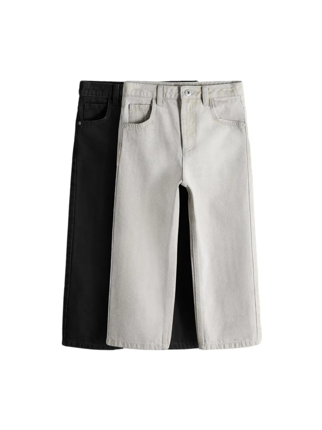 Свободные джинсы The Set, Grey Denim/Black Denim
