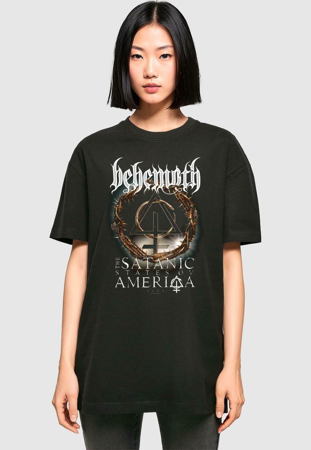 

Футболка с принтом BEHEMOTH BOYFRIEND Merchcode, черный