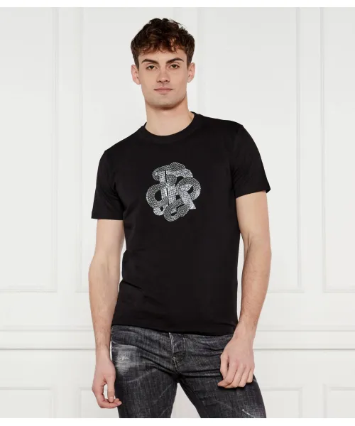 

Футболка в стиле «богем» Slim fit John Richmond, черный