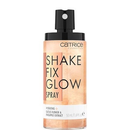 Спрей для лица Shake Fix Glow Spray 50 мл — полупрозрачный, веганский, без наночастиц, Catrice — фото 2