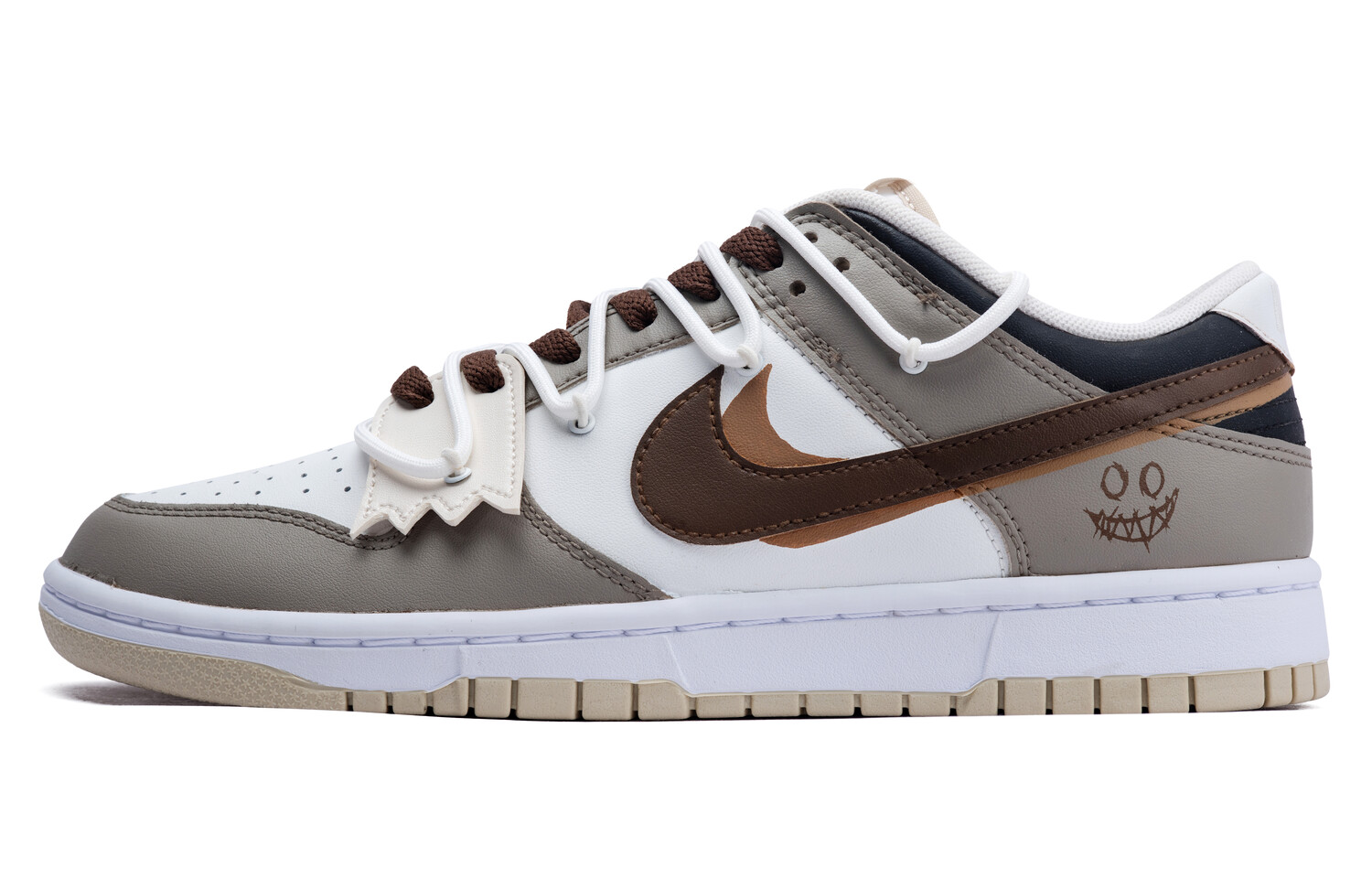 

Кроссовки Nike Dunk Skateboard Shoes Men Low-Top White/Brown