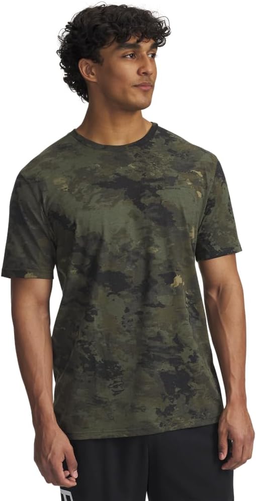 

Футболка с коротким рукавом Under Armour Men's Project Rock All Over Print, (308) Expedition Green/Black, Черный, Футболка с коротким рукавом Under Armour Men's Project Rock All Over Print, (308) Expedition Green/Black