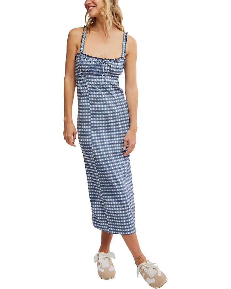 

Платье Free People Lucinda Midi, цвет Indigo Combo
