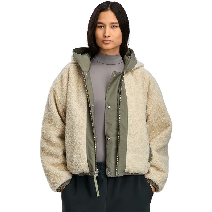 

Двусторонняя флисовая куртка-бомбер Alberni - женская Canada Goose Canada Goose, Light Tan/Smokey Sage