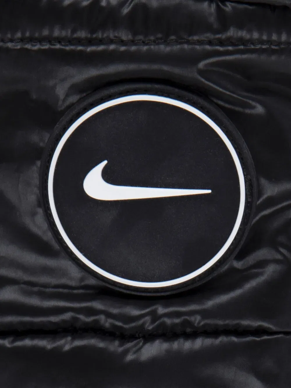 Стеганая куртка Swoosh Nike Kids, черный — фото 4