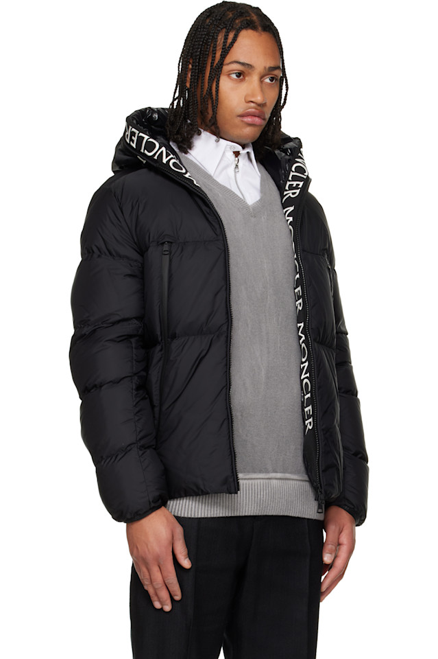 Пуховая куртка Montcla с капюшоном и короткими рукавами Moncler, черный — фото 2