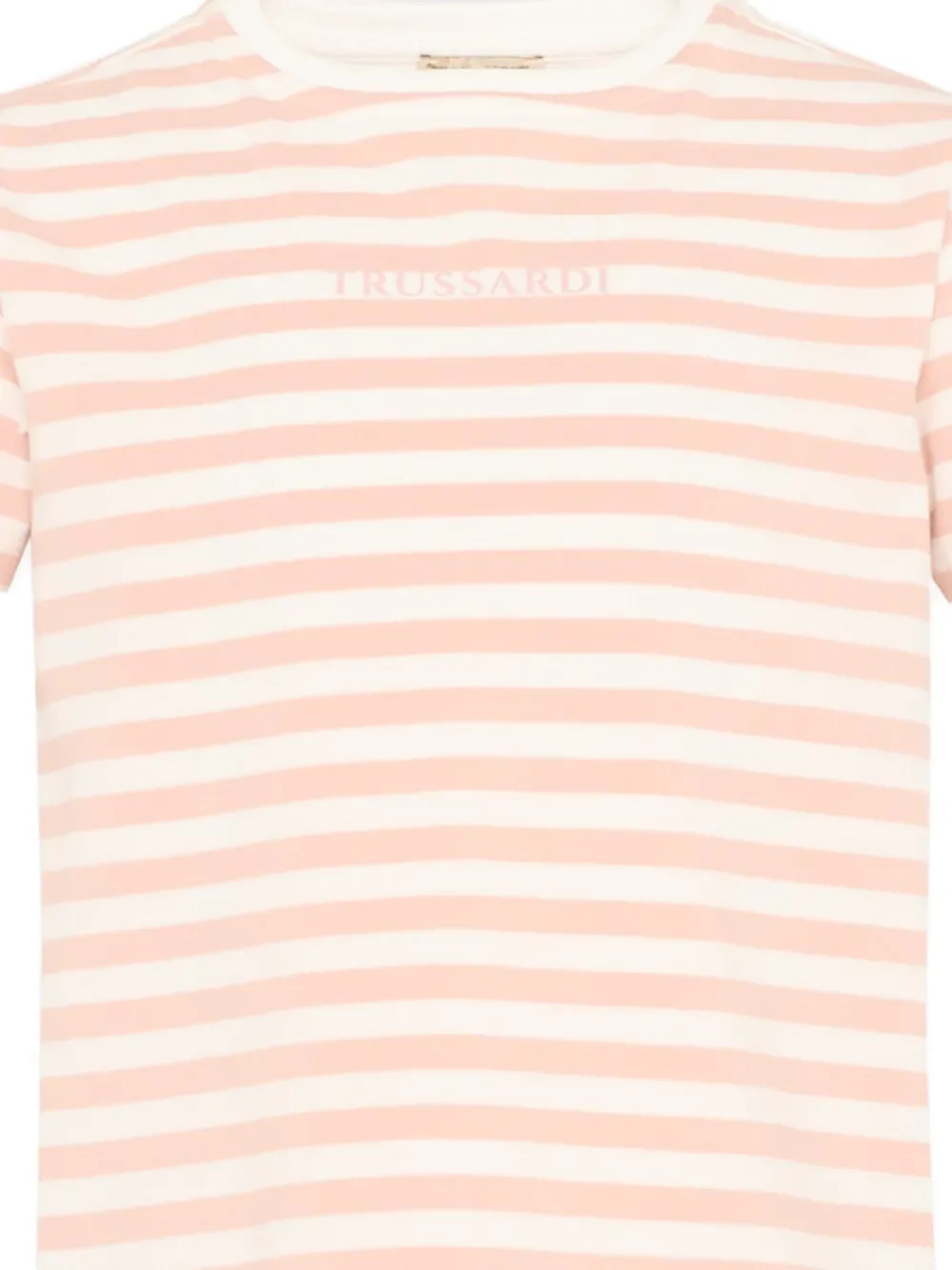 Футболка в полоску с короткими рукавами TRUSSARDI JUNIOR, розовый — фото 3