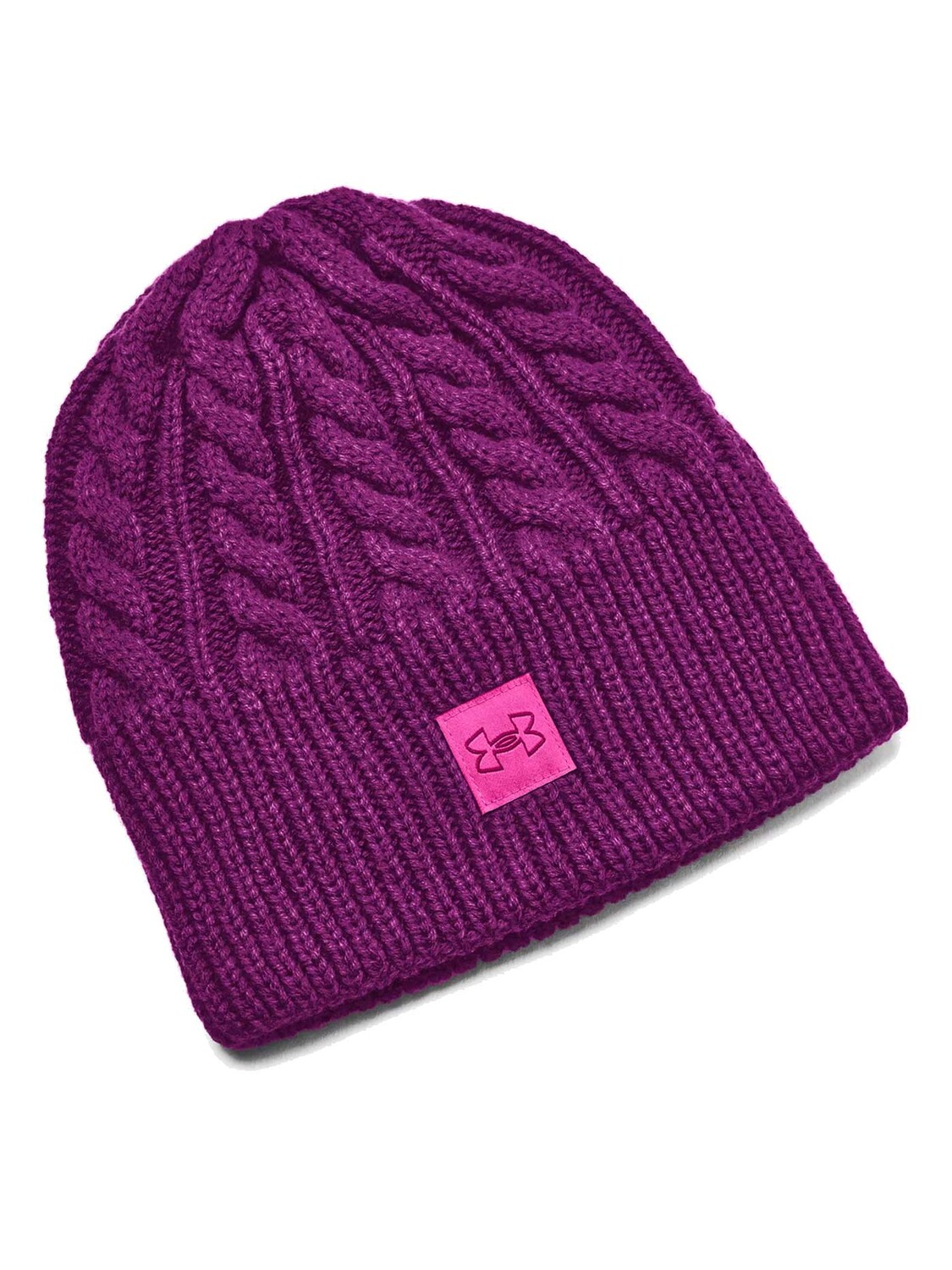 

Шапка Under Armour Halftime Cable Knit Beanie, фиолетовый