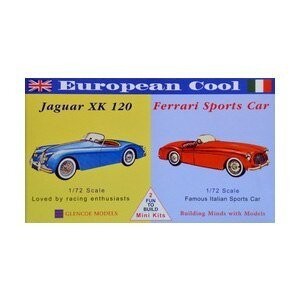 

Пластиковая модель - Европейские крутые тачки - Jaguar XK-120 / Ferrari 250 - Glencoe Models (2 шт)