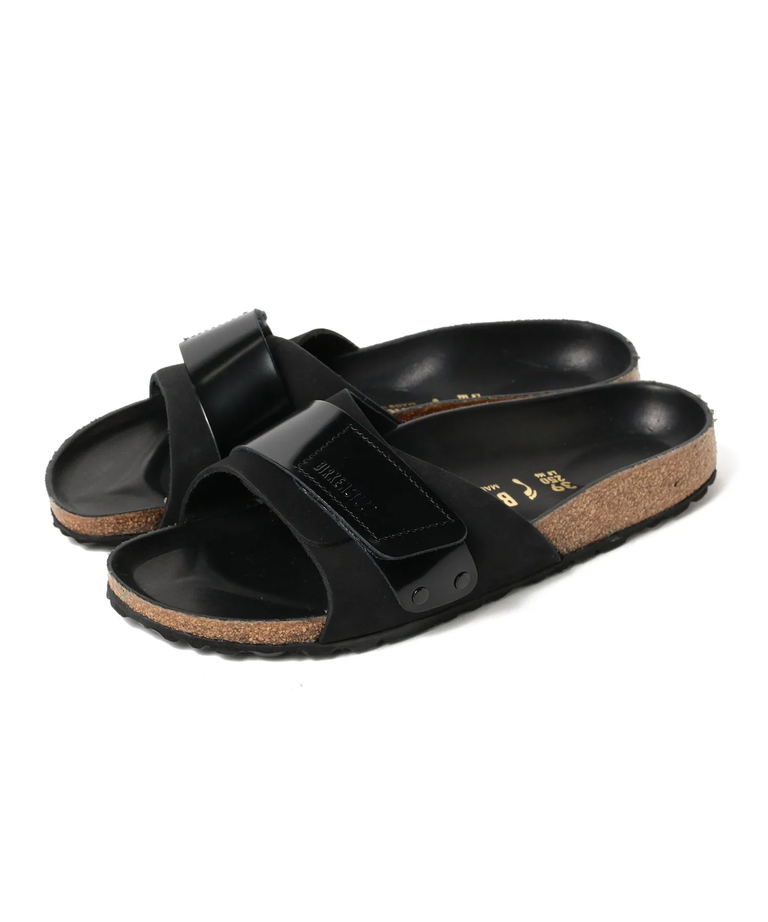Мужские сандалии из натуральной кожи OITA EXQUISITE BIRKENSTOCK чёрные