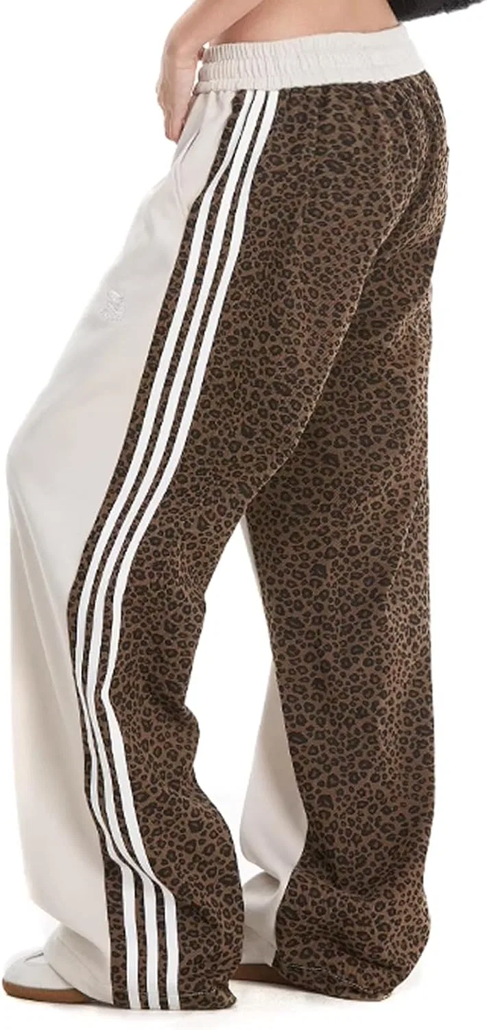 Женские спортивные брюки с леопардовым принтом, Beige Leopard