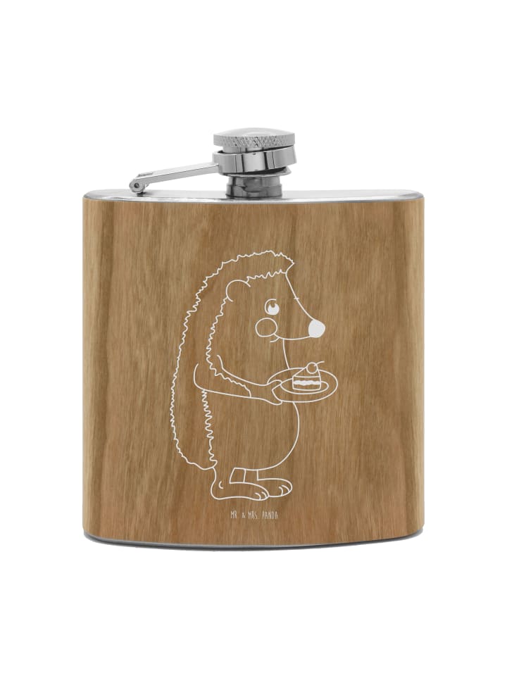 

Mr. & Mrs. Panda Фляжка Flachmann Hasen Muschel ohne Spruch in Braun
