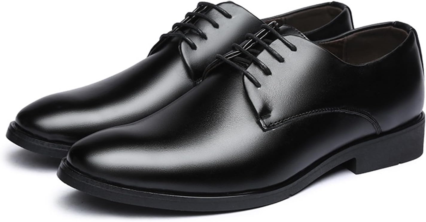 

Мужские классические оксфордские туфли KYOESCAI в стиле «оксфорд», удобные для делового стиля, с перфорацией и шнуровкой, сочетающие классический и современный дизайн, черный