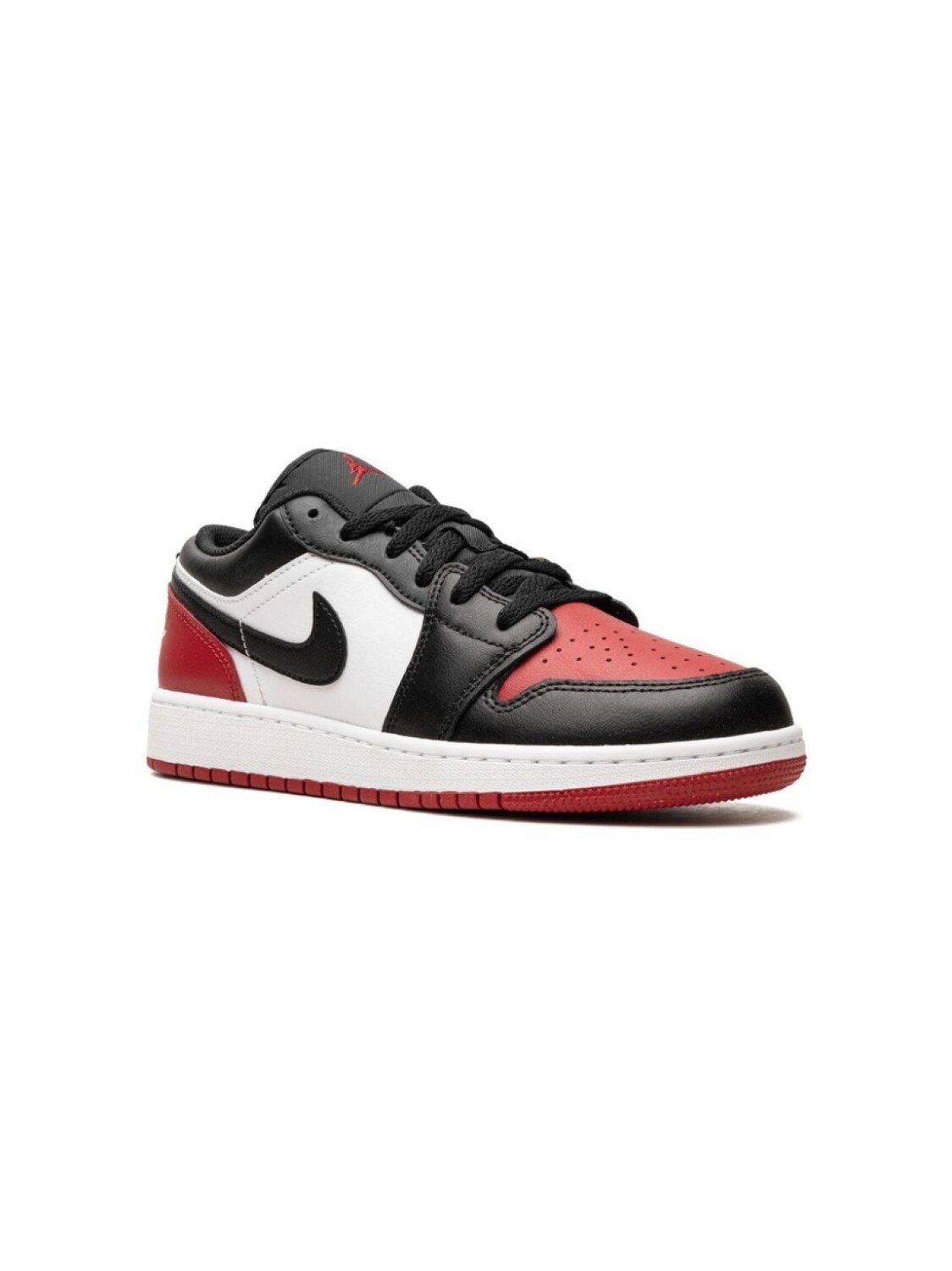 

Кроссовки Air Jordan 1 Low Bred Toe Jordan Kids, белый