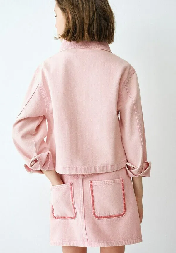 Детская юбка а-силуэта Mango Kids, Pink — фото 2