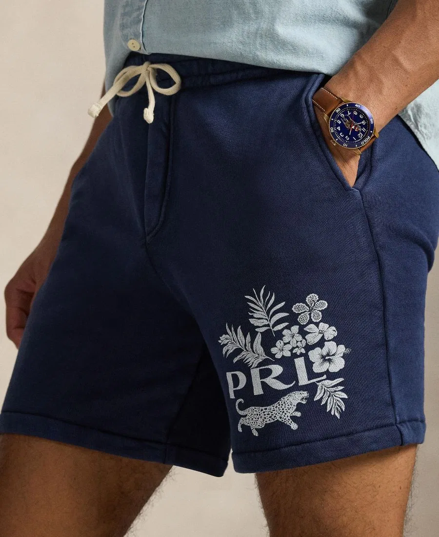 Мужские шорты с тропическим цветочным принтом Polo Ralph Lauren, Jaguar Tropical/Newport Navy — фото 2