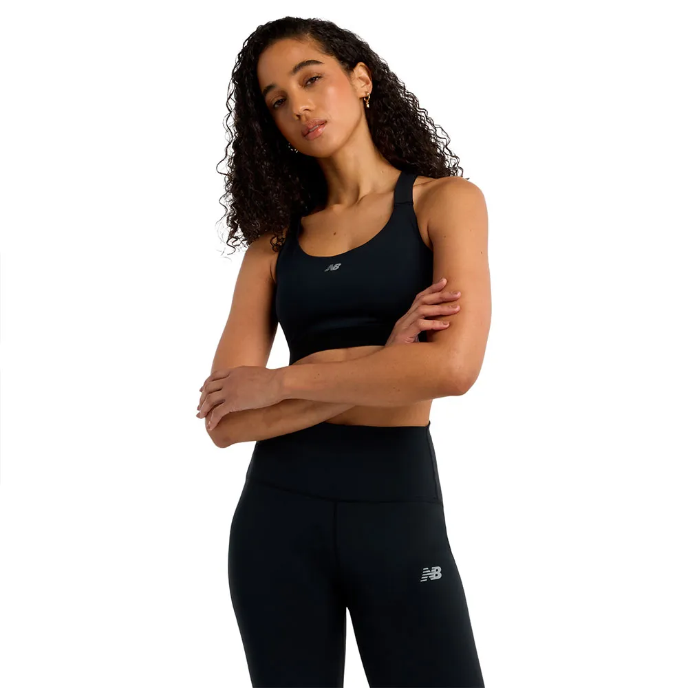 

Спортивный бюстгальтер New Balance Essential Train sports bra, черный