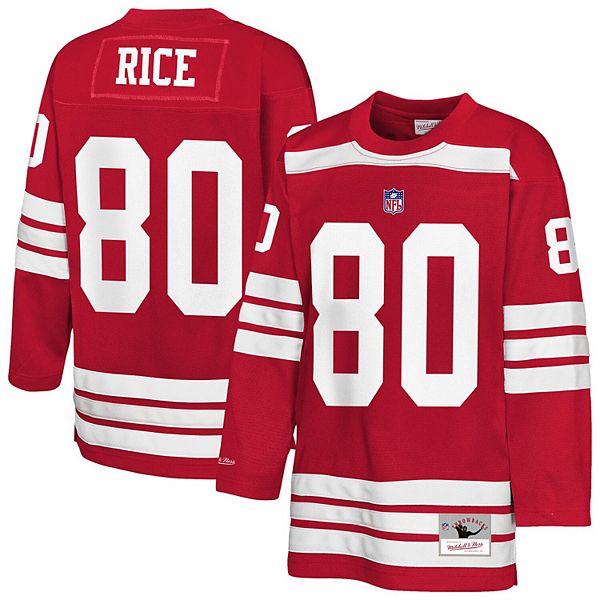 Джерси San Francisco 49ers в стиле хоккейного свитера, цвет scarlet Mitchell & Ness — фото 2
