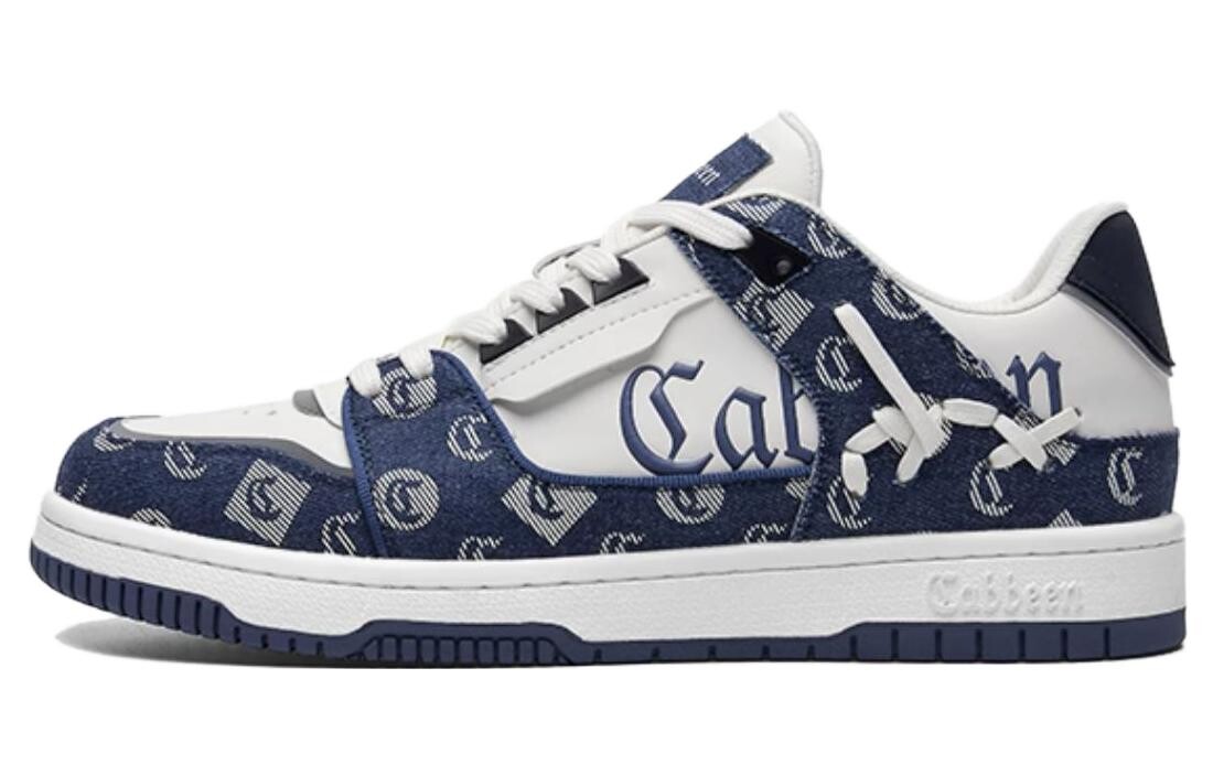 

Кроссовки Cabbeen Skateboarding Shoes Men Low-top, темно-синий