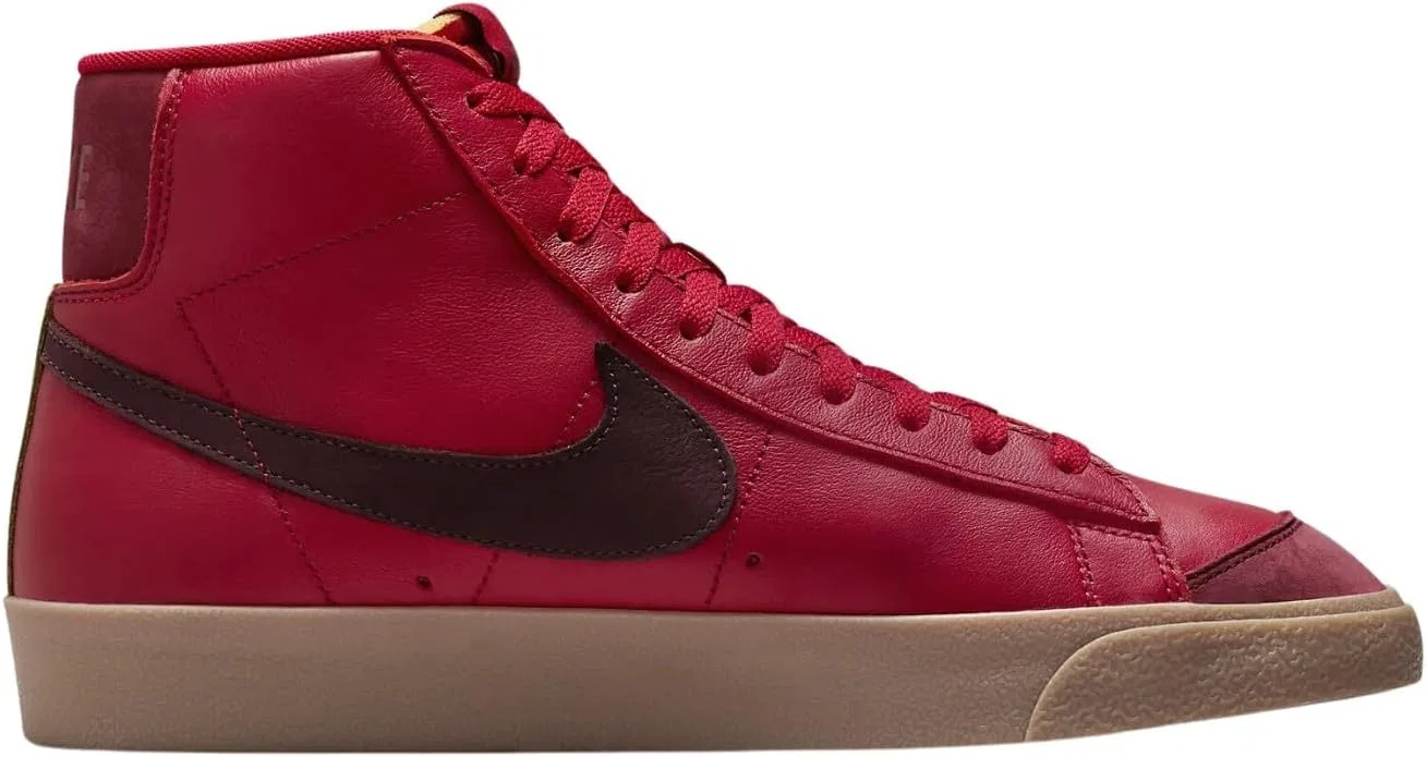 Кроссовки Nike Blazer Mid '77 VNTG, красные/бордовые/мох — фото 2